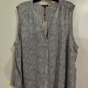 NYDJ Pintuck Sleeveless Blouse 3X